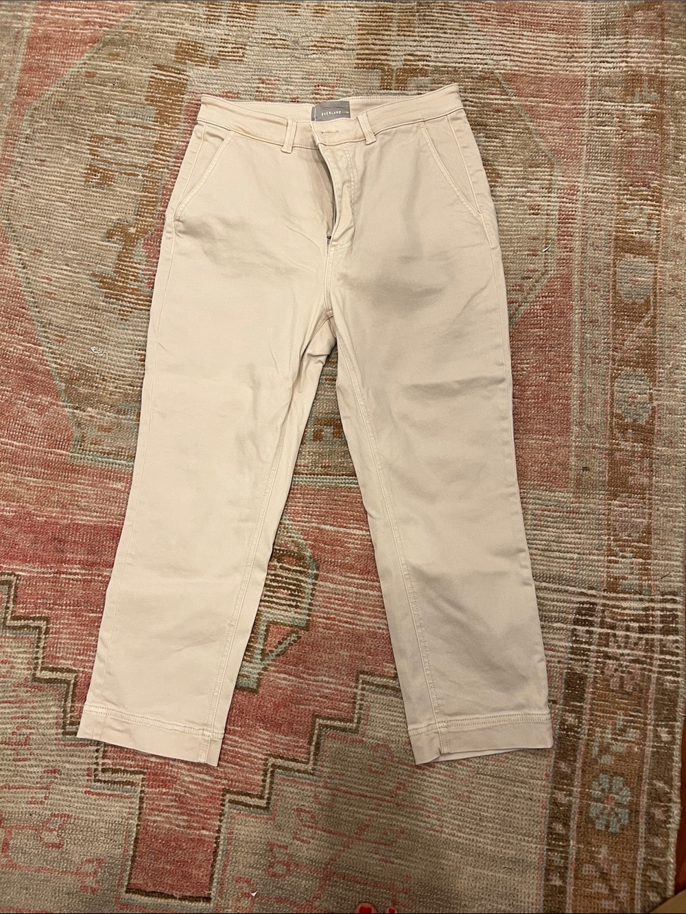 Men's Cream Casual Chino Pants